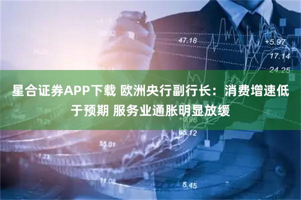 星合证券APP下载 欧洲央行副行长：消费增速低于预期 服务业通胀明显放缓